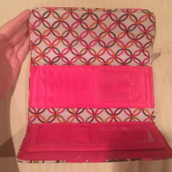 Vera Bradley Tea Party trifold wallet - Picture 3 of 3